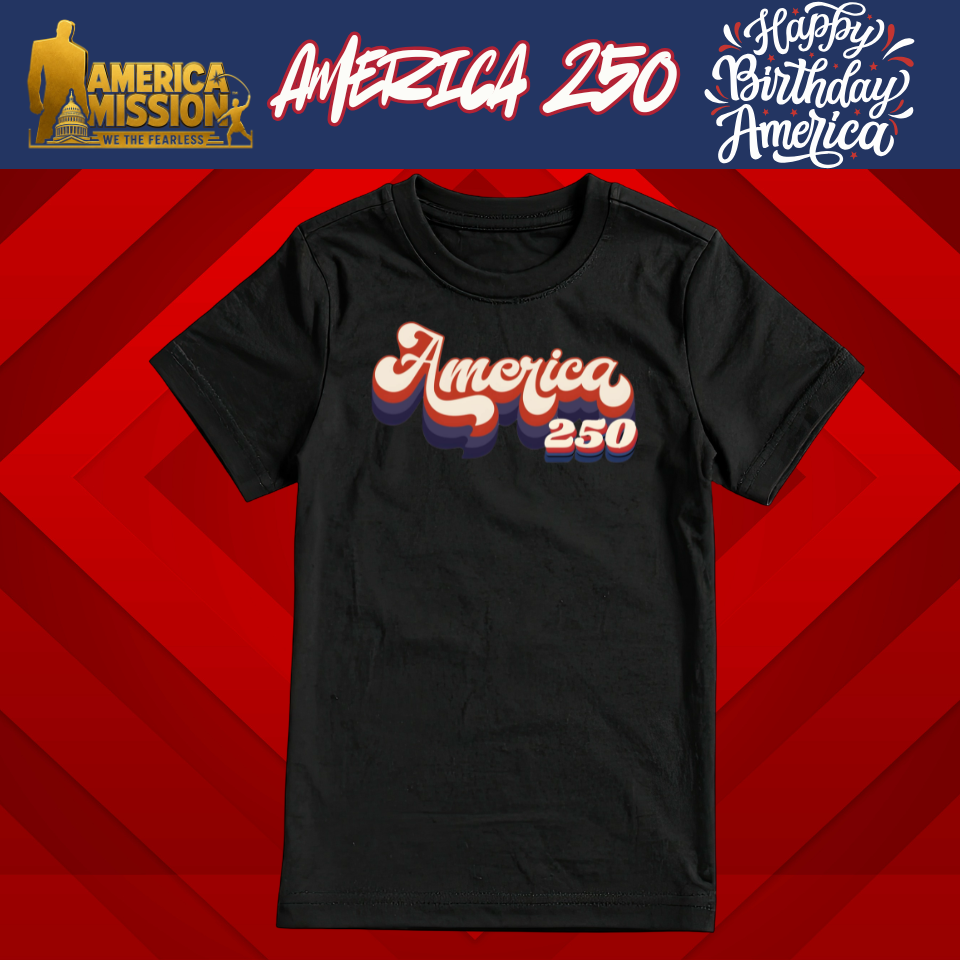 America 250 Retro Script
