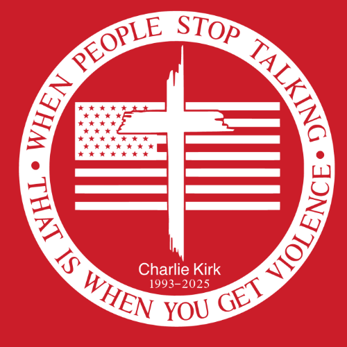 T-Shirt - Freedom in Red – Charlie Kirk Tribute