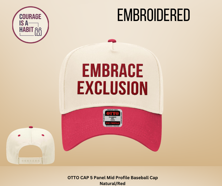 Embroidered "EMBRACE EXCLUSION" Snapback Hat