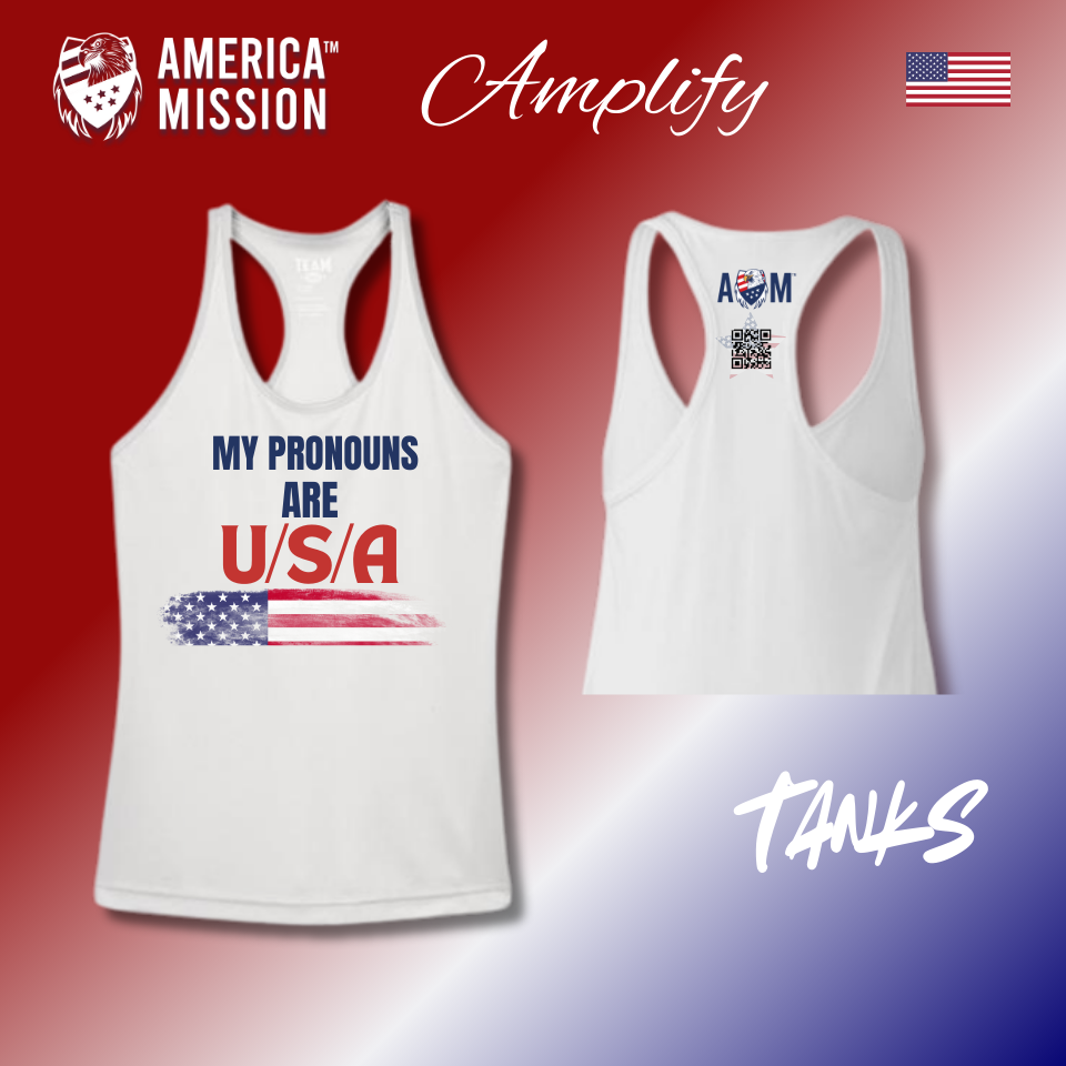 AM Pronouns USA - Women's Tank