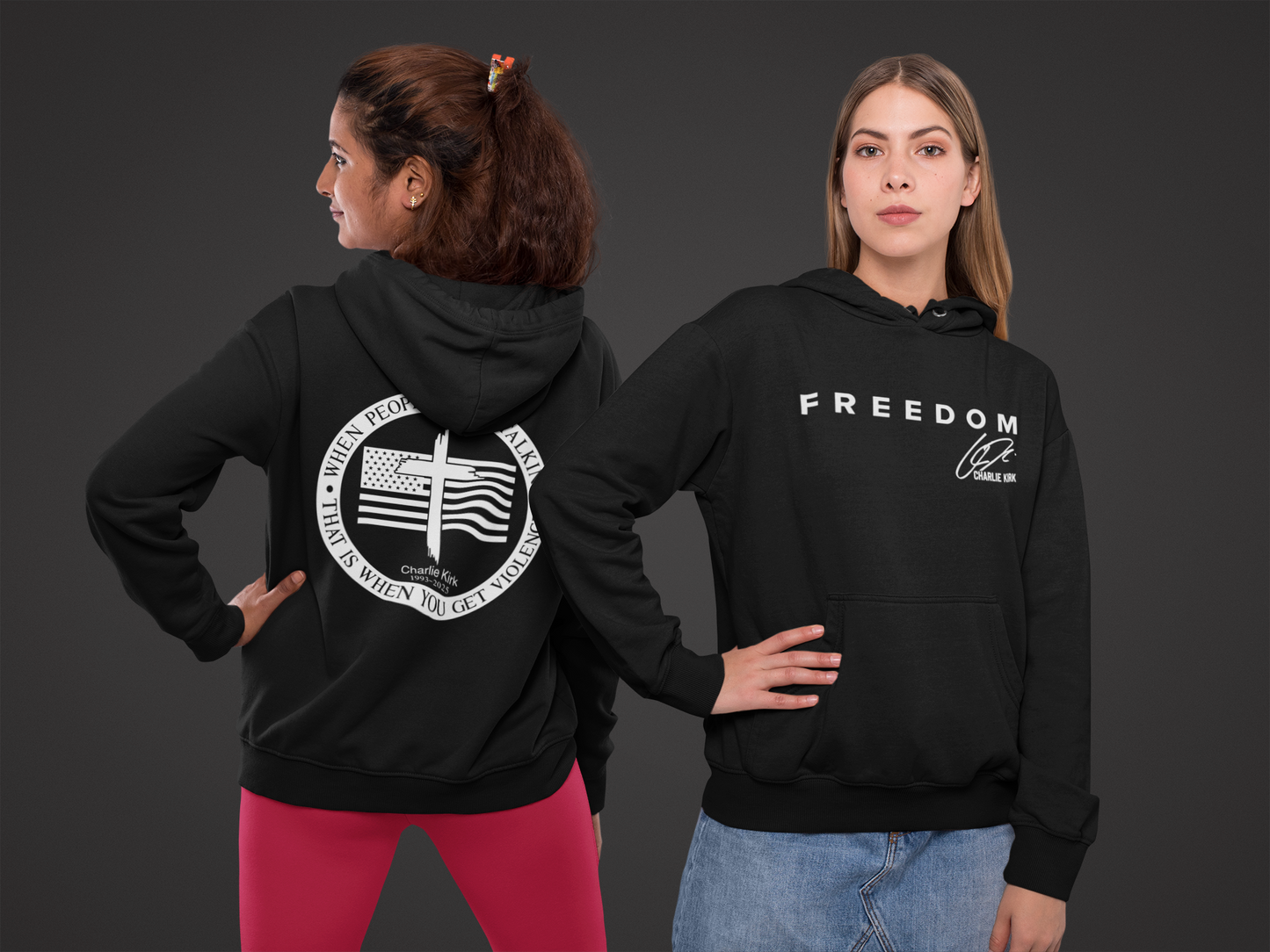 Hoodies - Freedom – Charlie Kirk Tribute