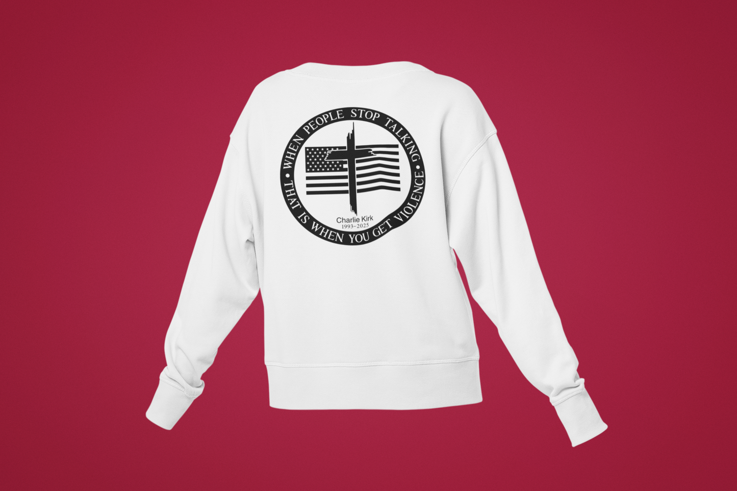 Crewneck Sweatshirt - Freedom – Charlie Kirk Tribute