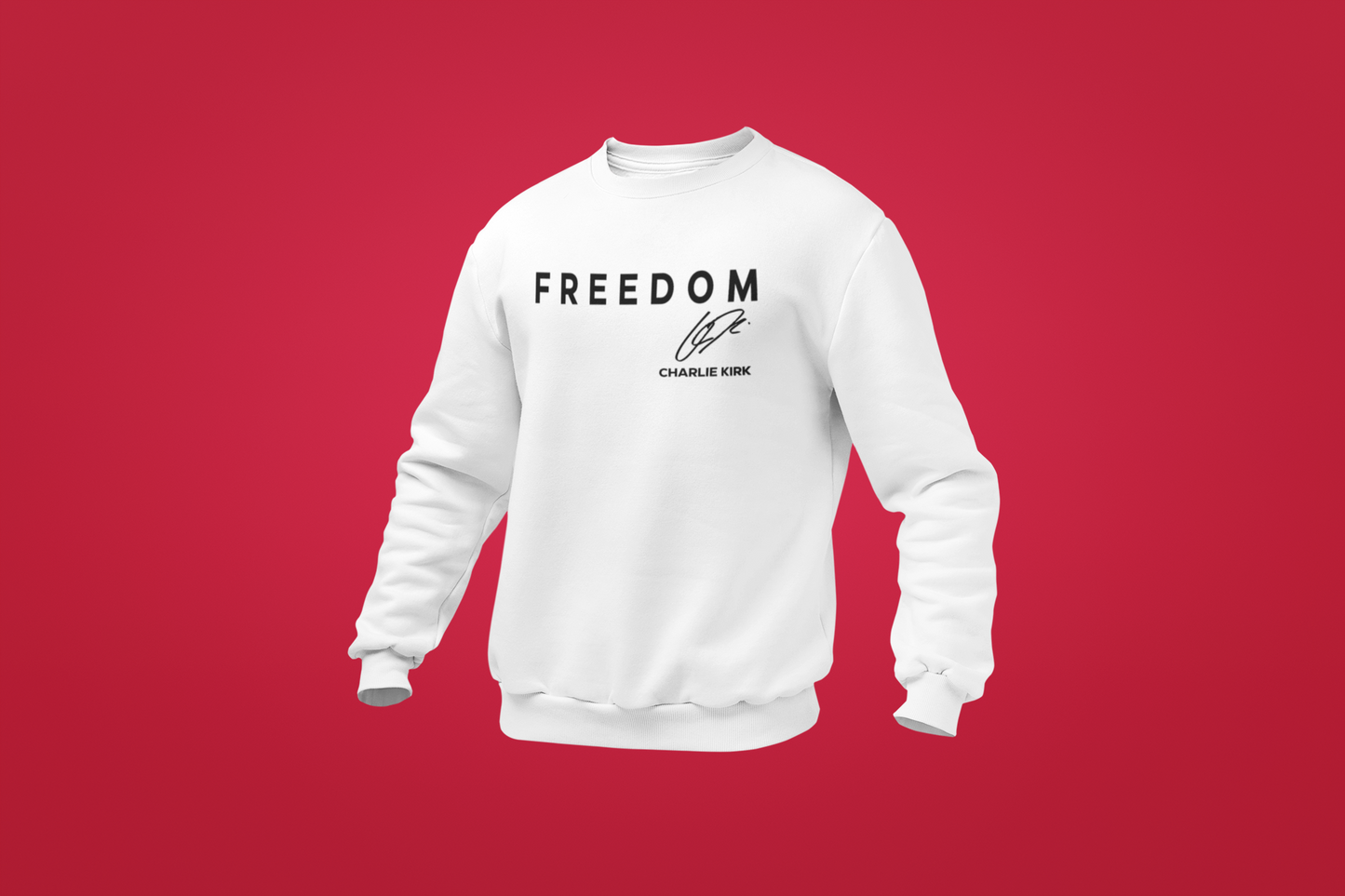 Crewneck Sweatshirt - Freedom – Charlie Kirk Tribute