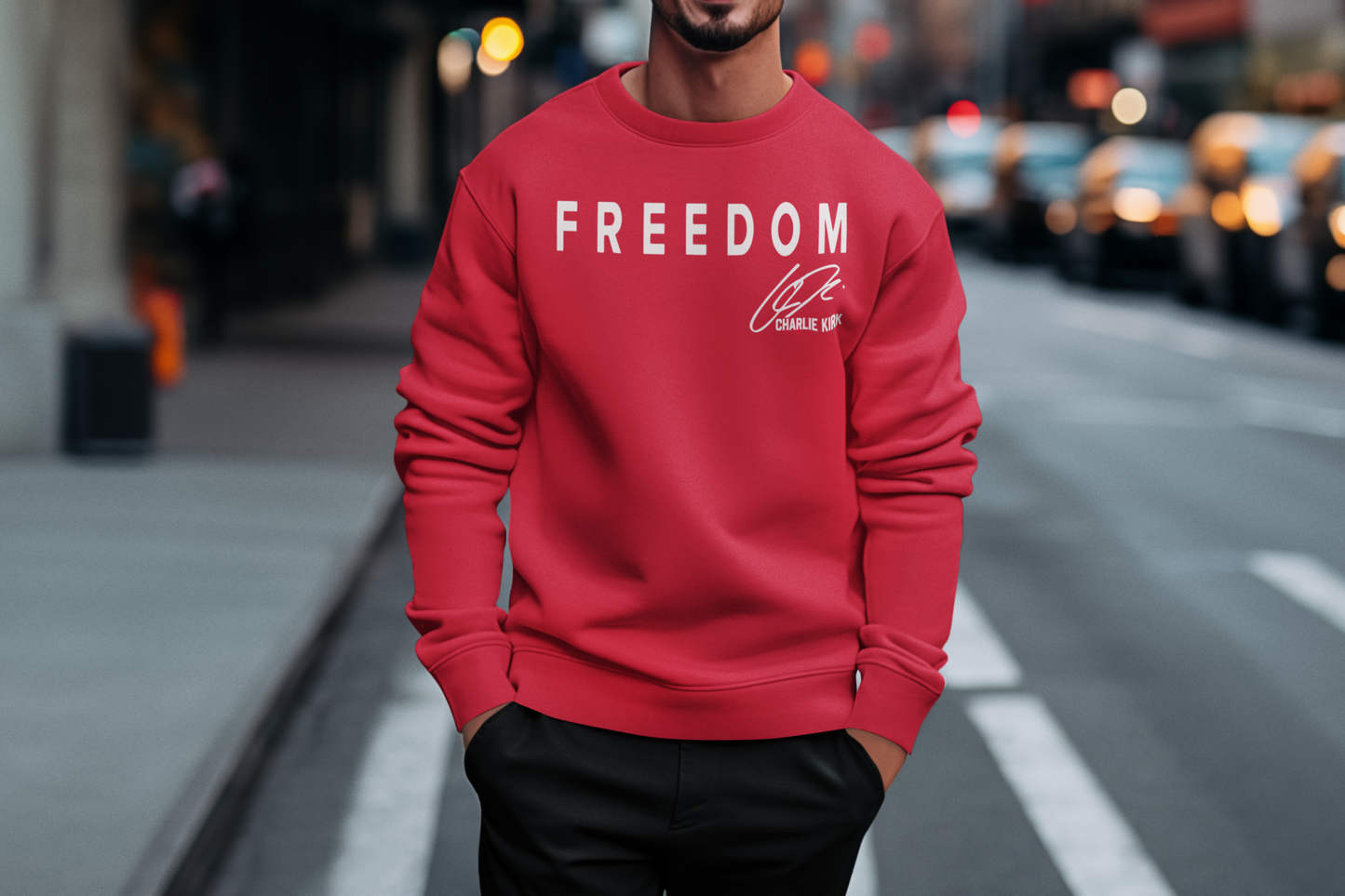 Crewneck Sweatshirt - Freedom – Charlie Kirk Tribute