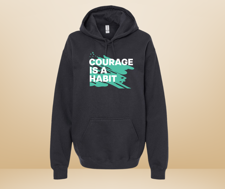 Courage Is A Habit Graffiti Hoodie