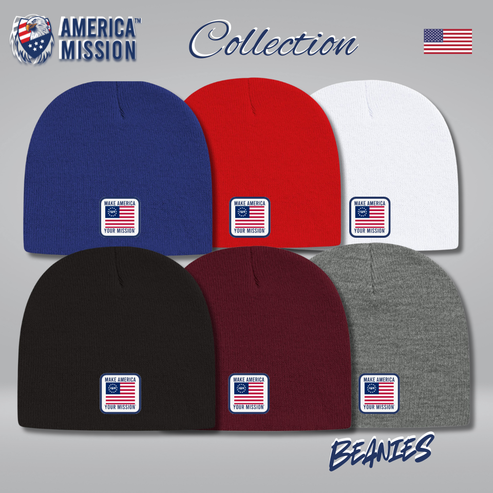 AM Betsy Ross MAYM - 8 1/2" Beanie