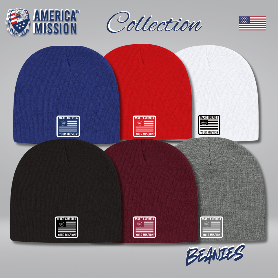 AM Betsy Ross MAYM - 8 1/2" Beanie