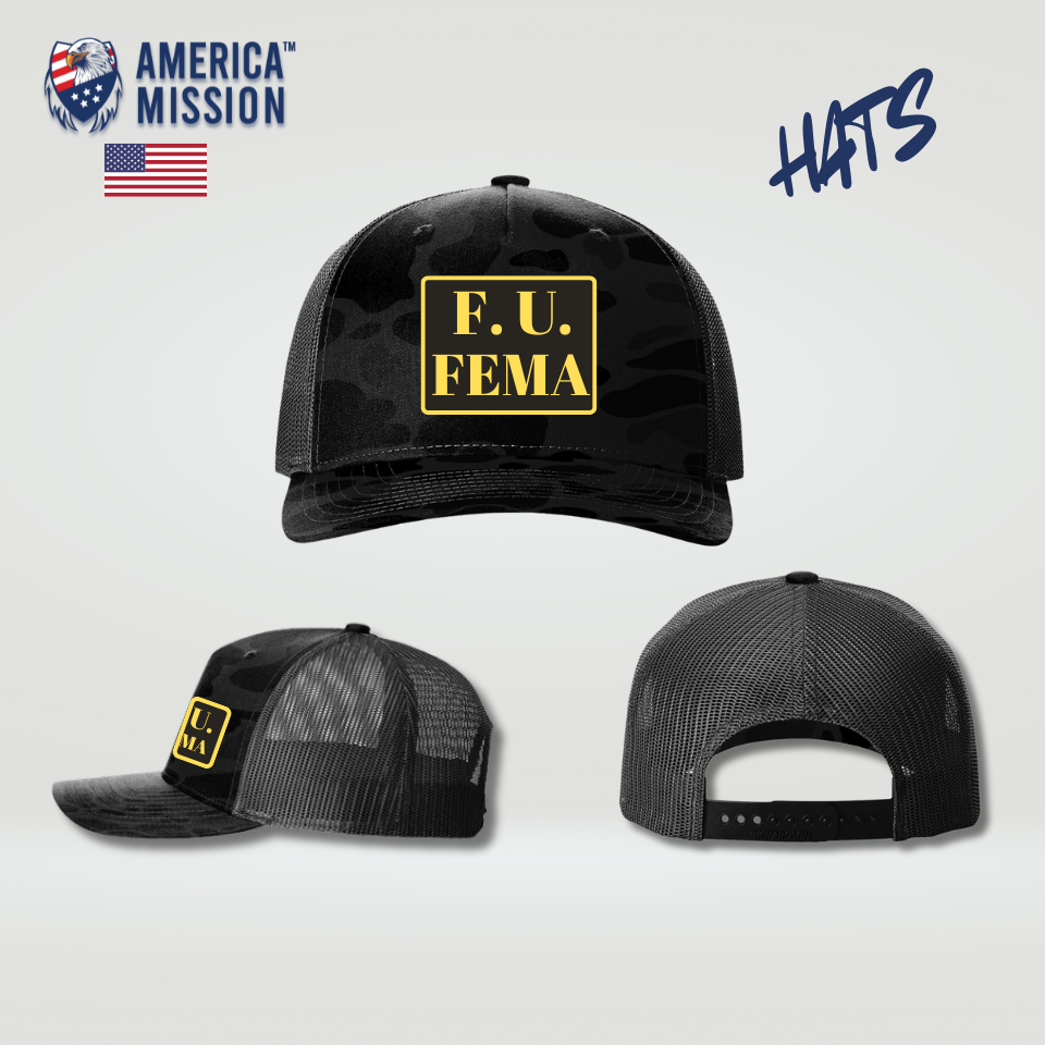 AM - FU FEMA Camo Hats