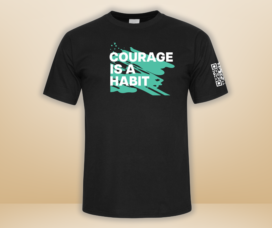 Courage Is A Habit Graffiti