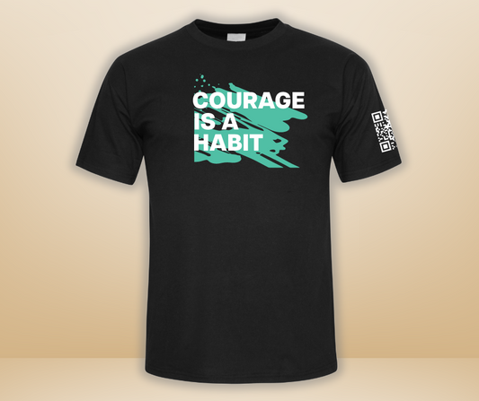 Courage Is A Habit Graffiti