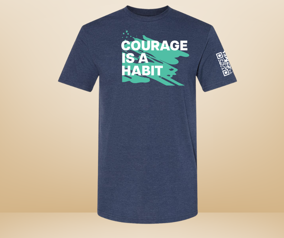 Courage Is A Habit Graffiti