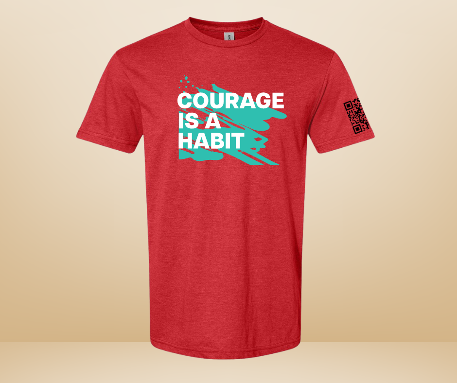 Courage Is A Habit Graffiti