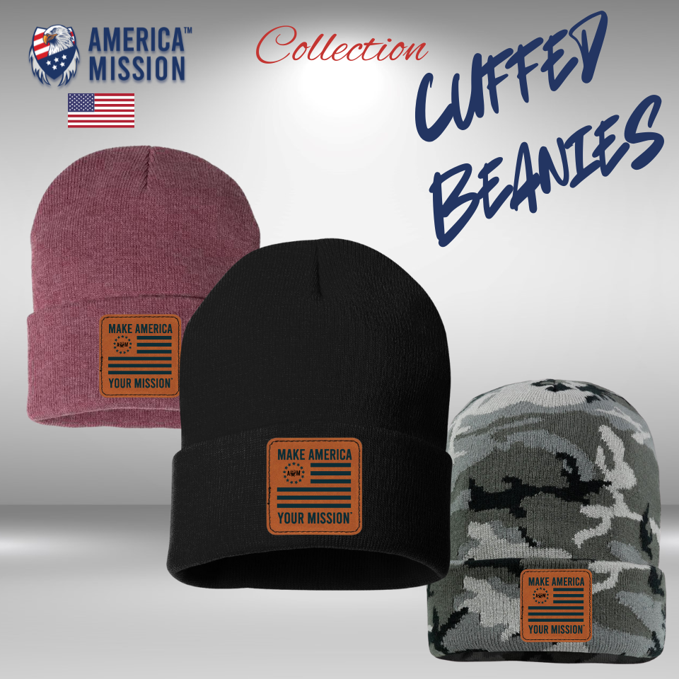 America Mission Cuffed Beanies