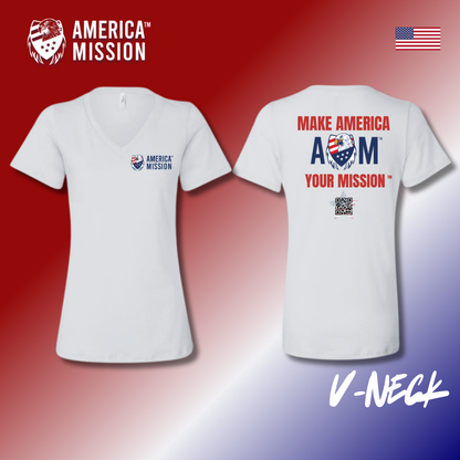 AM Patriot Series Women's V-Necks - Choose your design!