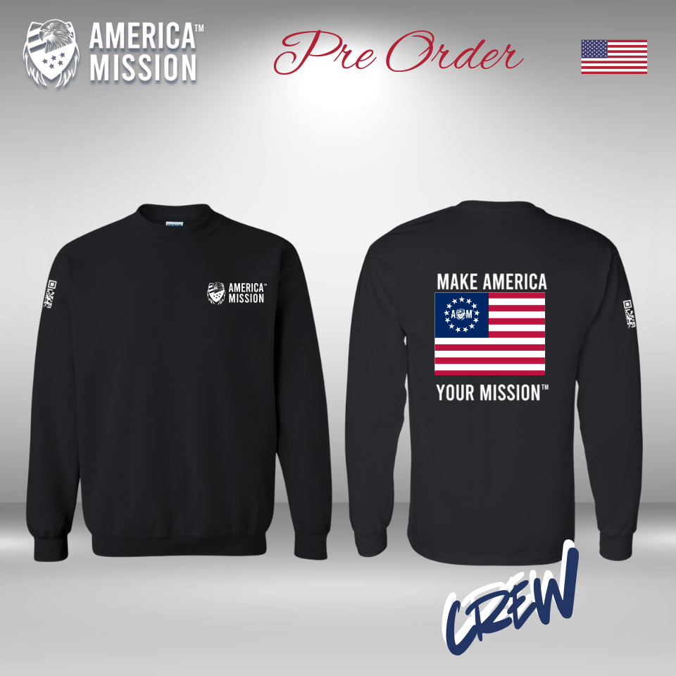 AM - Betsy Ross (Color)- MAYM Crewneck Sweatshirt