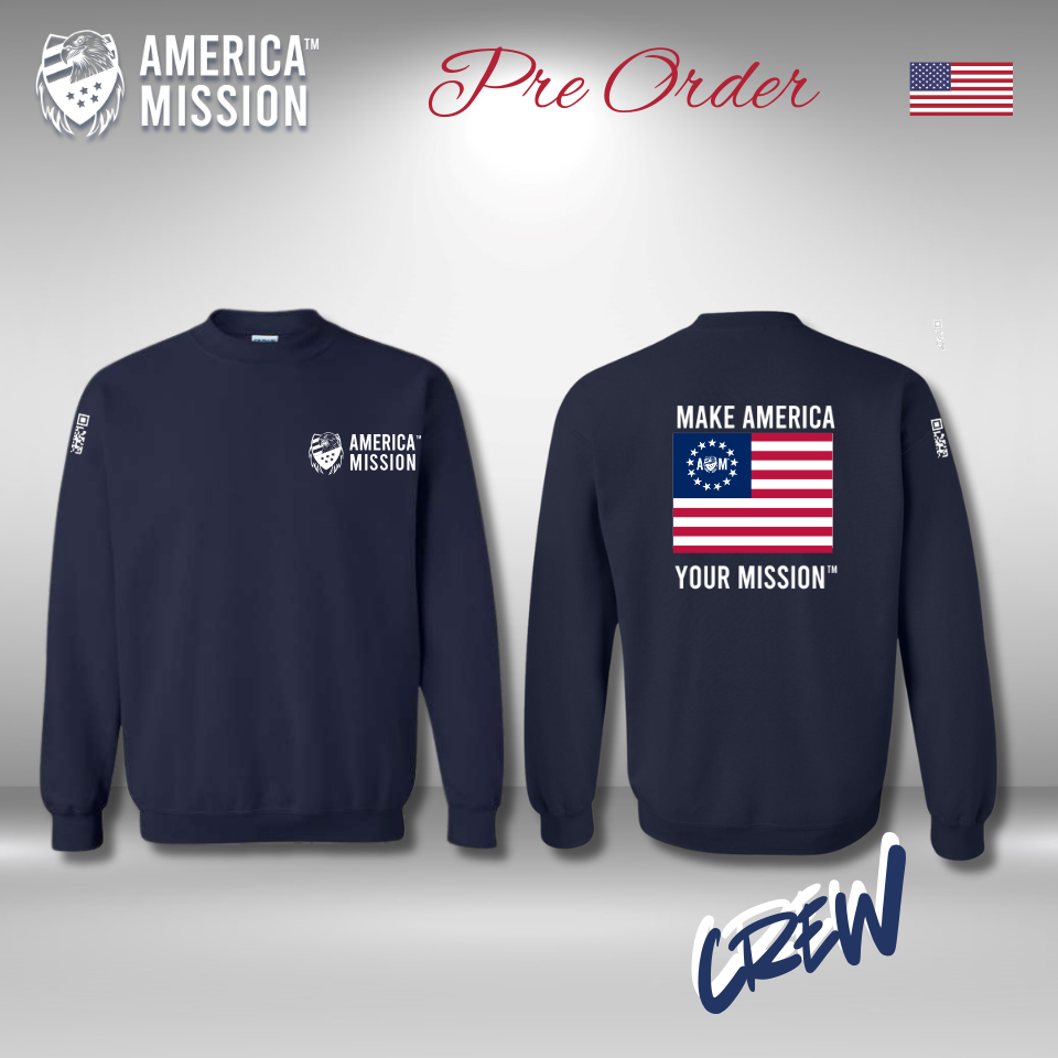 AM - Betsy Ross (Color)- MAYM Crewneck Sweatshirt