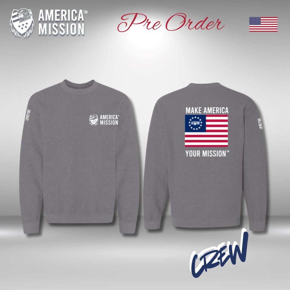 AM - Betsy Ross (Color)- MAYM Crewneck Sweatshirt