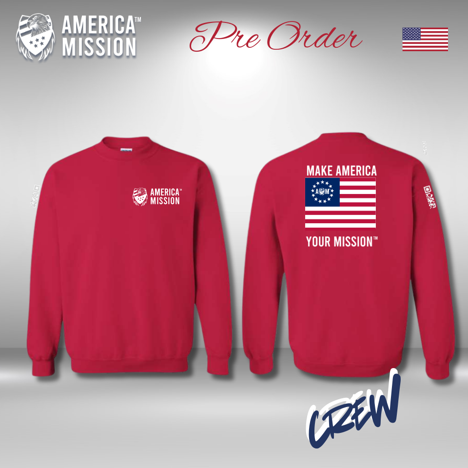 AM - Betsy Ross (Color)- MAYM Crewneck Sweatshirt