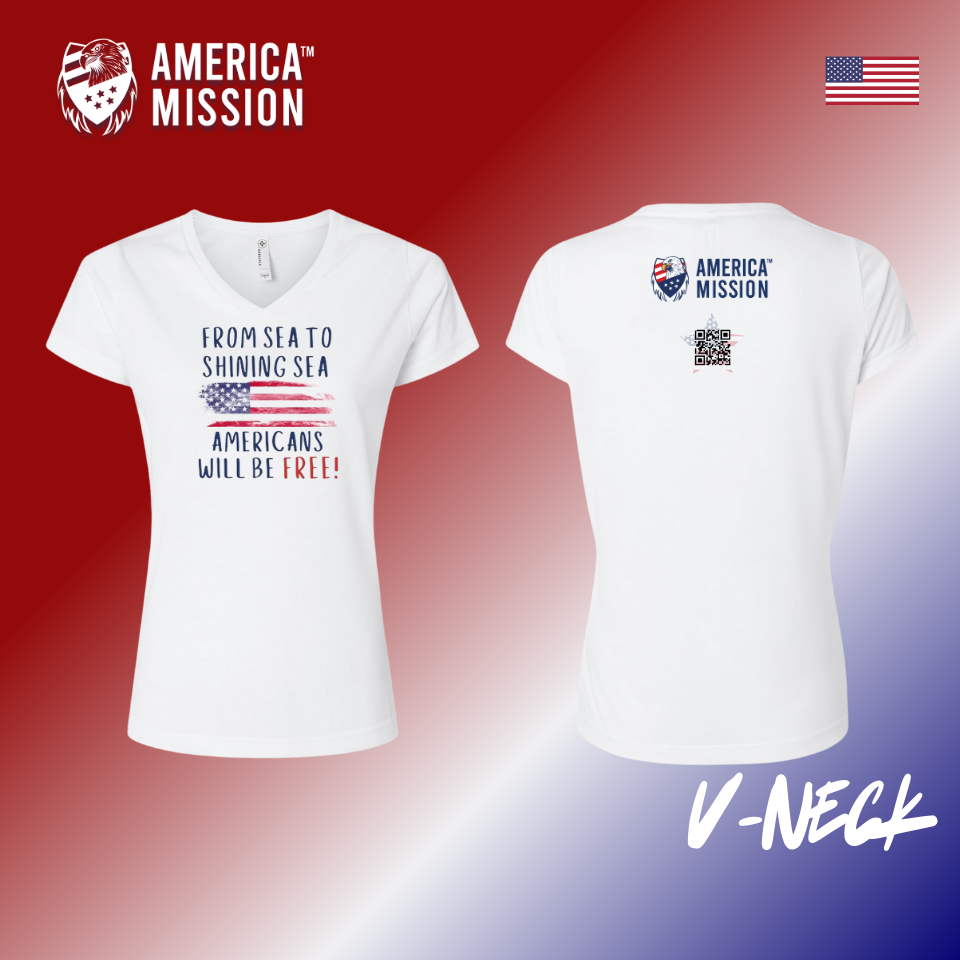 AM Patriot Series Women's V-Necks - Choose your design!