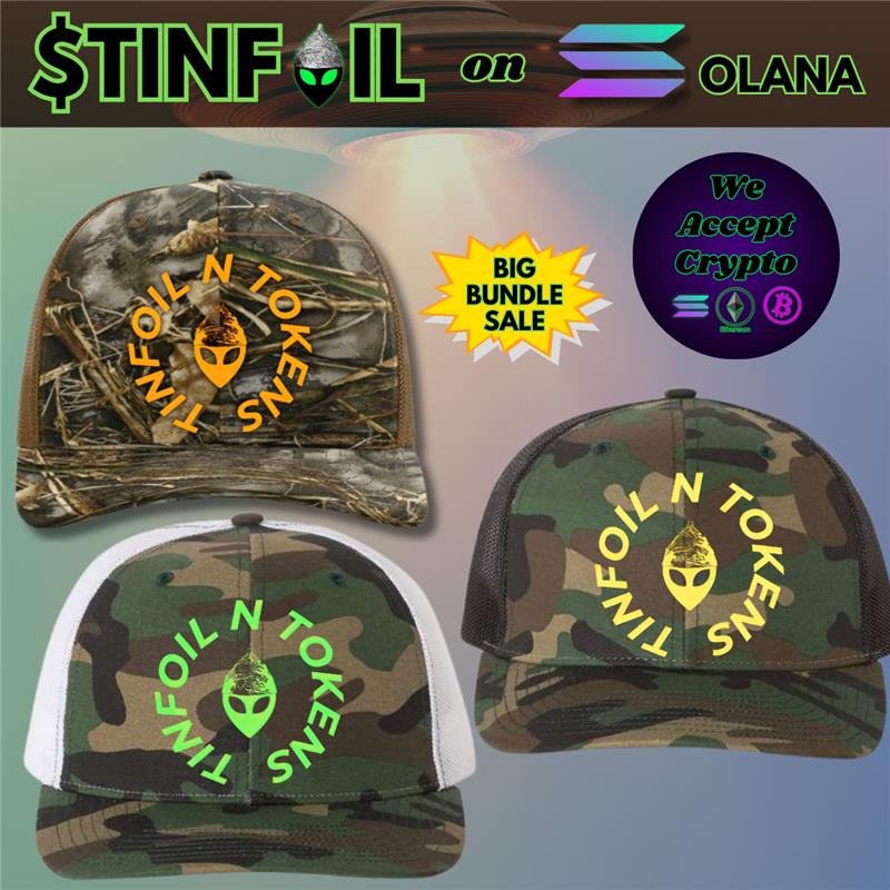 $TINFOIL N Tokens - Camo Caps