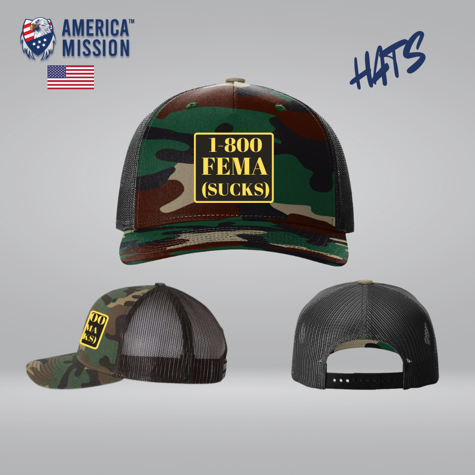 AM - 1800 FEMA Camo Hats