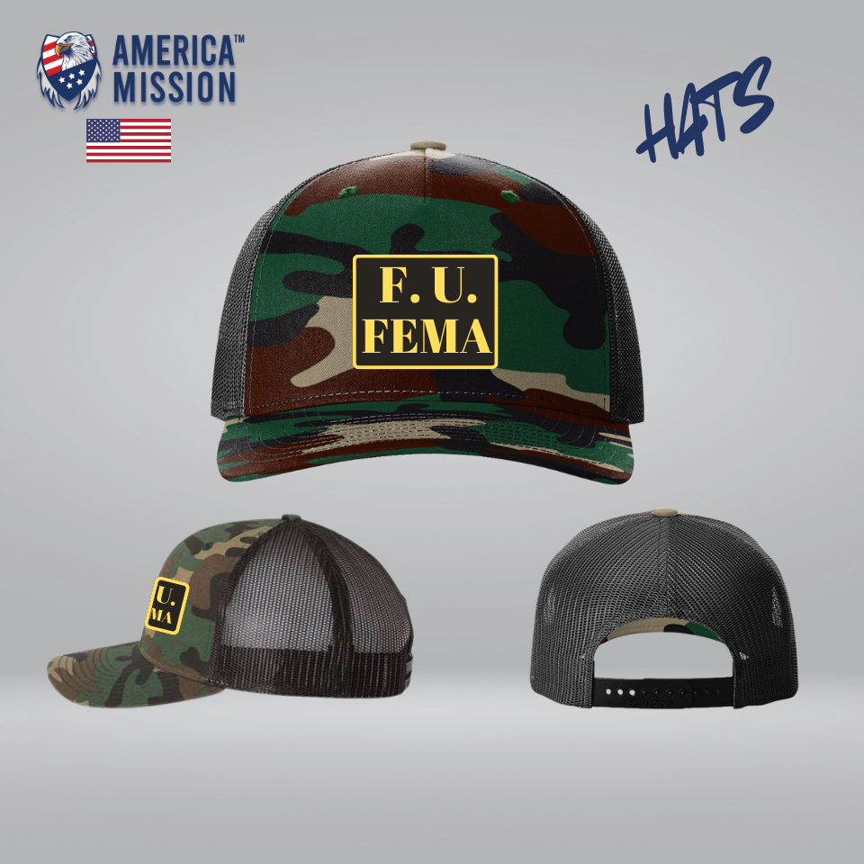 AM - FU FEMA Camo Hats