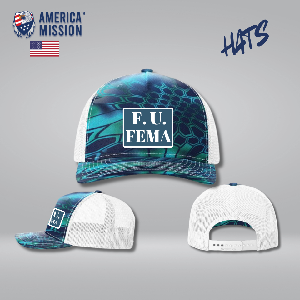 AM - FU FEMA Camo Hats