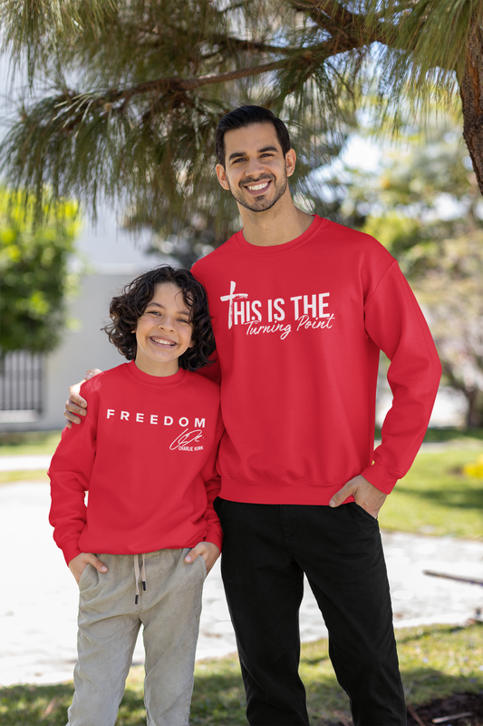 Crewneck Sweatshirt -  Freedom  – Charlie Kirk Tribute