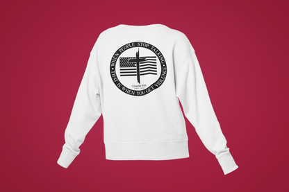 Crewneck Sweatshirt -  Freedom  – Charlie Kirk Tribute